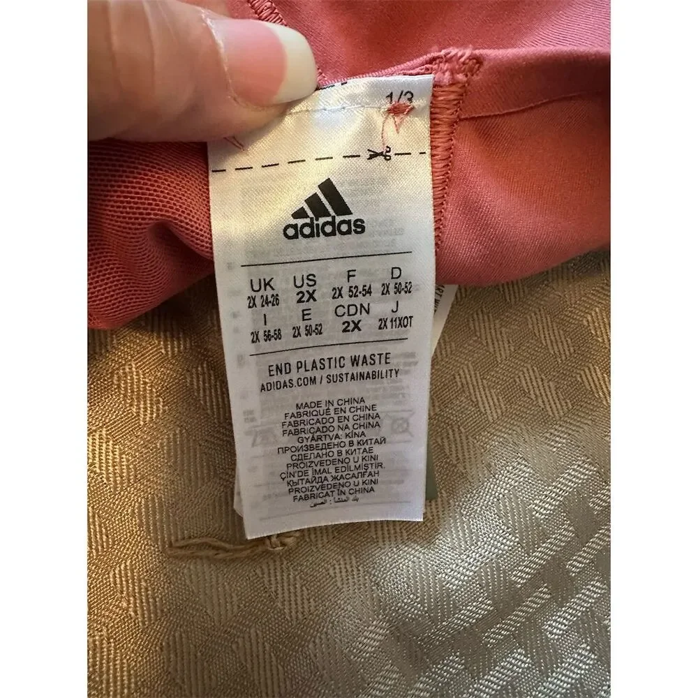 adidas Women's Aeroimpact Light Support Sports Bra 2XL Pink/Red - Picture 5 of 9